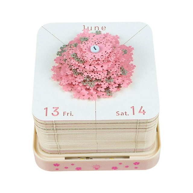 jileijar 3D Art Calendar Memo 2025 Creative Time Piece Calendar Tree