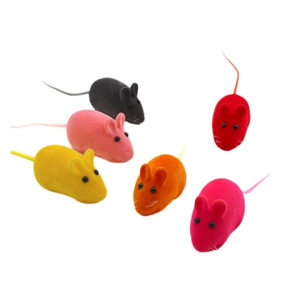 jileijar False Mouse Pet Kitten Cat Toy Mini Funny Playing Realistic D6P7 Toys S4N9