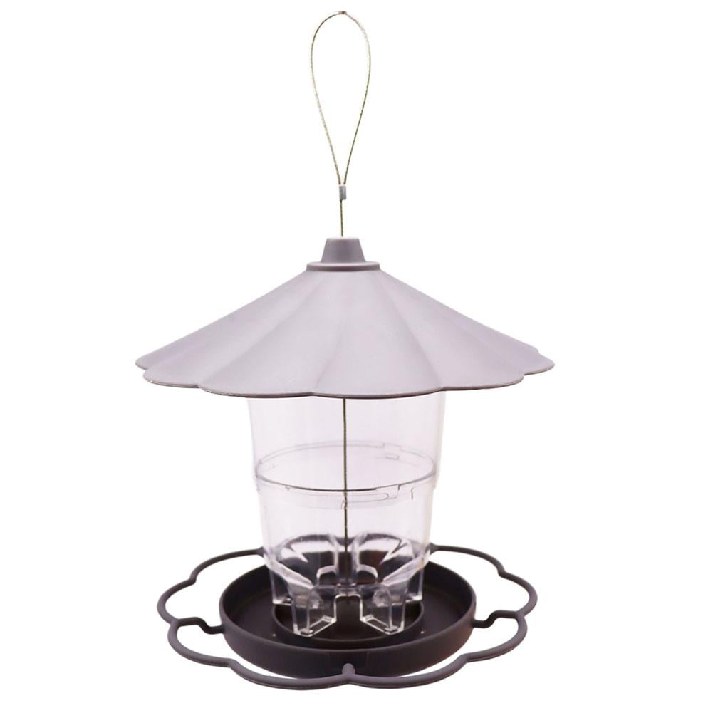 Jileijar fgbetcv outdoor garden hanging bird feeder with clear view