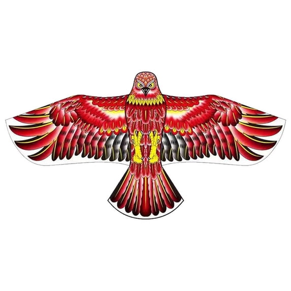 jileijar Flat Eagle Kite Big Fly Bird Kite For Children includes kite 20m line✨j R8K6