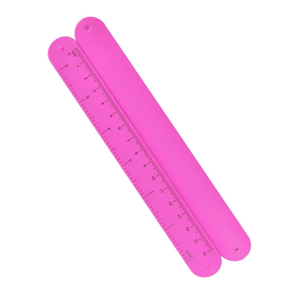 jileijar NEW Colorful Ruler with Inches Metric Scales Flexible For ...