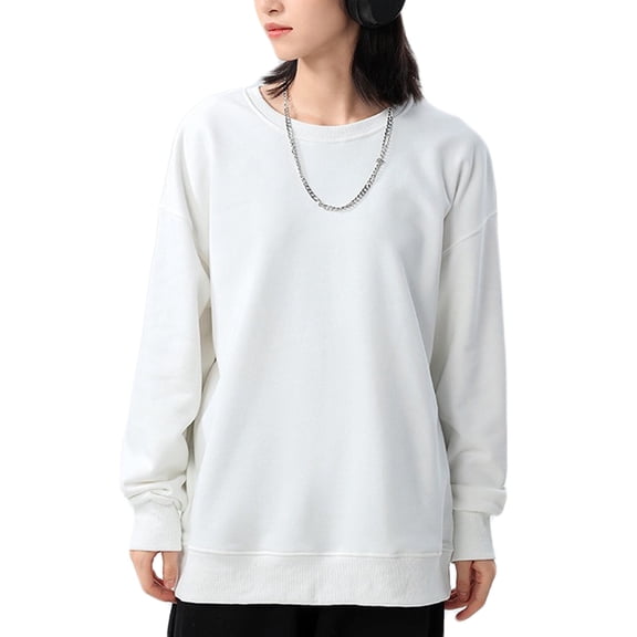 jinghuiyue Womens Sweatshirts Casual Crewneck Oversized Long Sleeve Pullover Hoodies Tops M