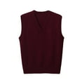 thumbnail image 1 of jinghuiyue Womens Sweater Vest V Neck Sleeveless Knitwear Tops Classic Pullover Vests Casual Business Fashion S, 1 of 5