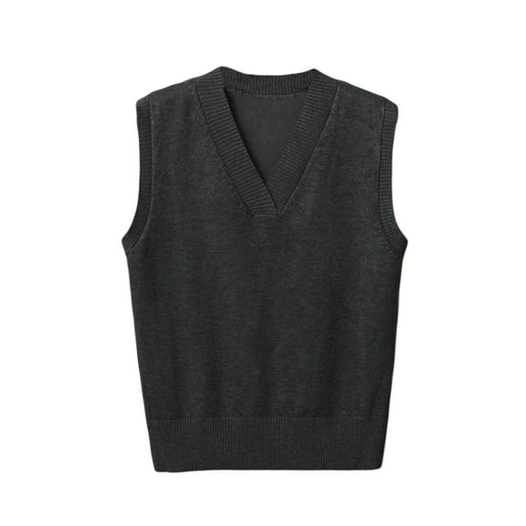 jinghuiyue Womens Sweater Vest V Neck Sleeveless Knitwear Tops Classic Pullover Vests Casual Business Fashion XL