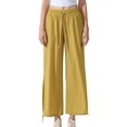 thumbnail image 1 of jinghuiyue Womens Yoga Pants Casual High Waist Wide Leg Elastic Drawstring Capri Palazzo Lounge Trousers with Pockets M, 1 of 7
