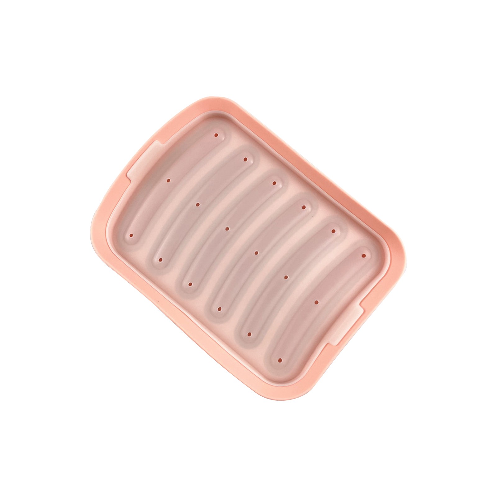 Silicone Sausage Mold Non-Stick, DIY Children's Hot Dogs Baking Egg Baby S Supplementary Mold Lce Candy Jelly Chocolate Mould Pink
