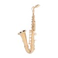 thumbnail image 1 of jinliangrun Mini Saxophone Model Brass High Simulation Exquisite Musical Instrument Ornament with Gold String, 1 of 21