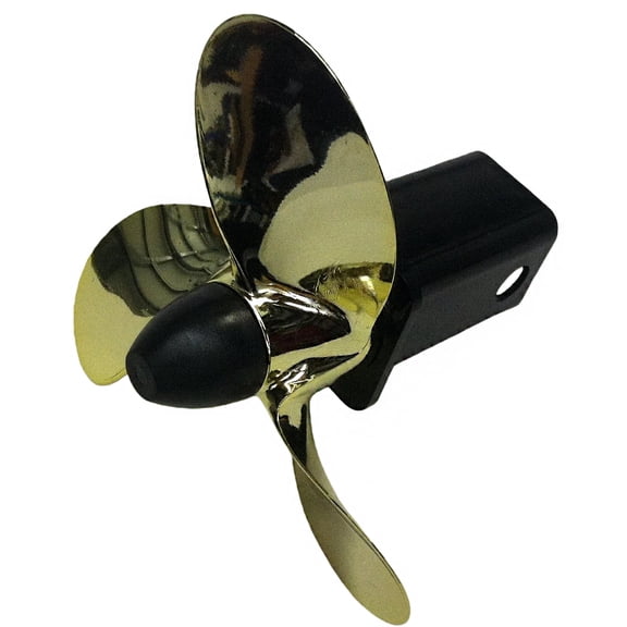 jioovziy Trailer Hitch Propeller Gold 3 Blade Marine Style Model 1200 fits 2 Inch Square Receivers