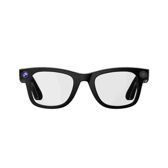 Jiuyaoyiyang Lightweight PC+ABS Frame Anti-Blue Light Smart AI Sunglasses, Kit, Black