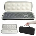 jixopn Hard Travel Carrying Case Shockproof for Logitech MX Keys S