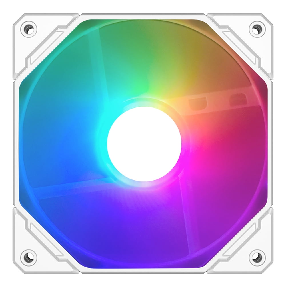 jixopn Silent Cooling Fan 4PIN PWM 12cm Case Fans Temperature Control