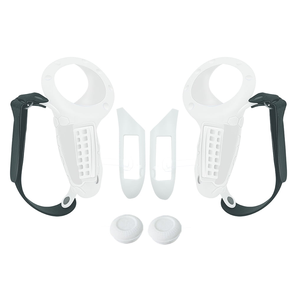 jixopn Silicone Controller Grip Cover Set Battery Cover for Meta Quest