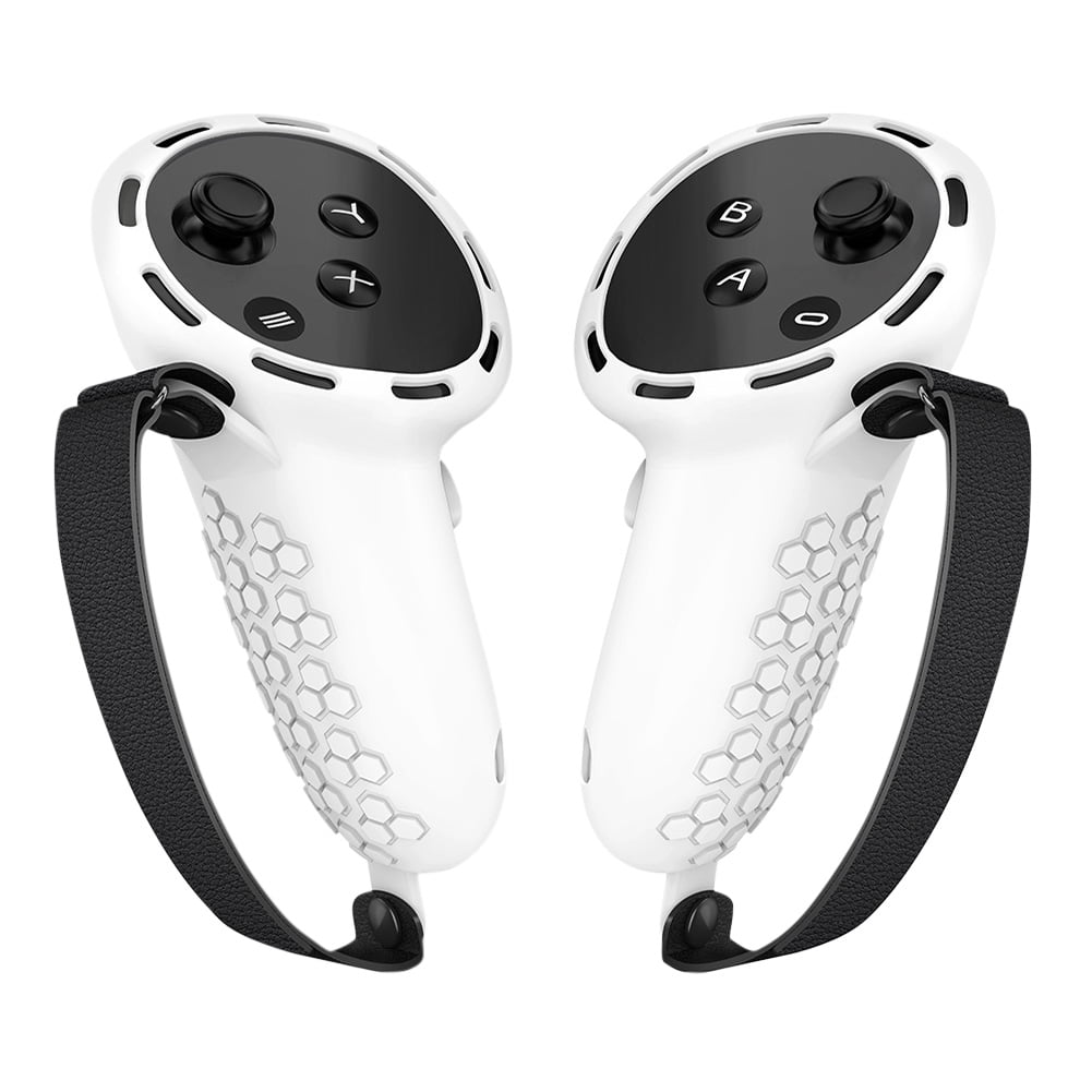 jixopn Silicone Controllers Grip Cover for Oculus/Meta Quest 3(White