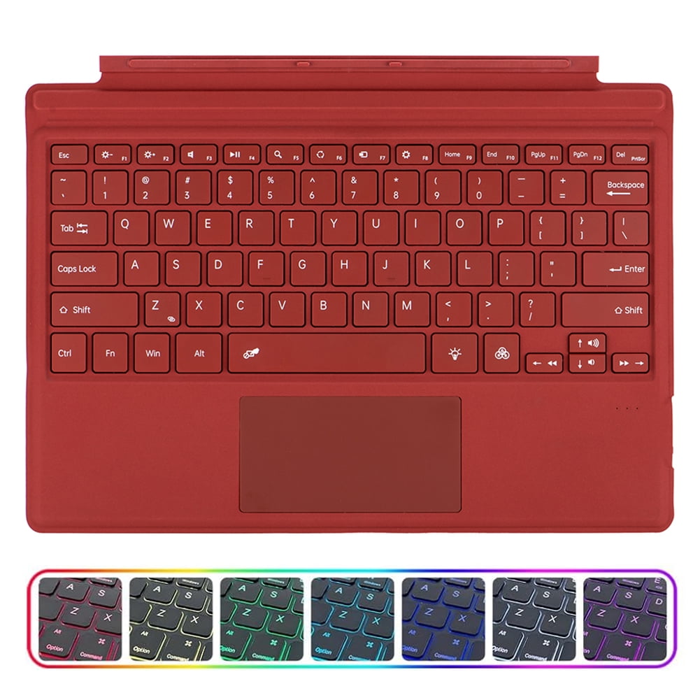 jixopn Wireless Keyboard 5.1 7 Colors LED Backlit