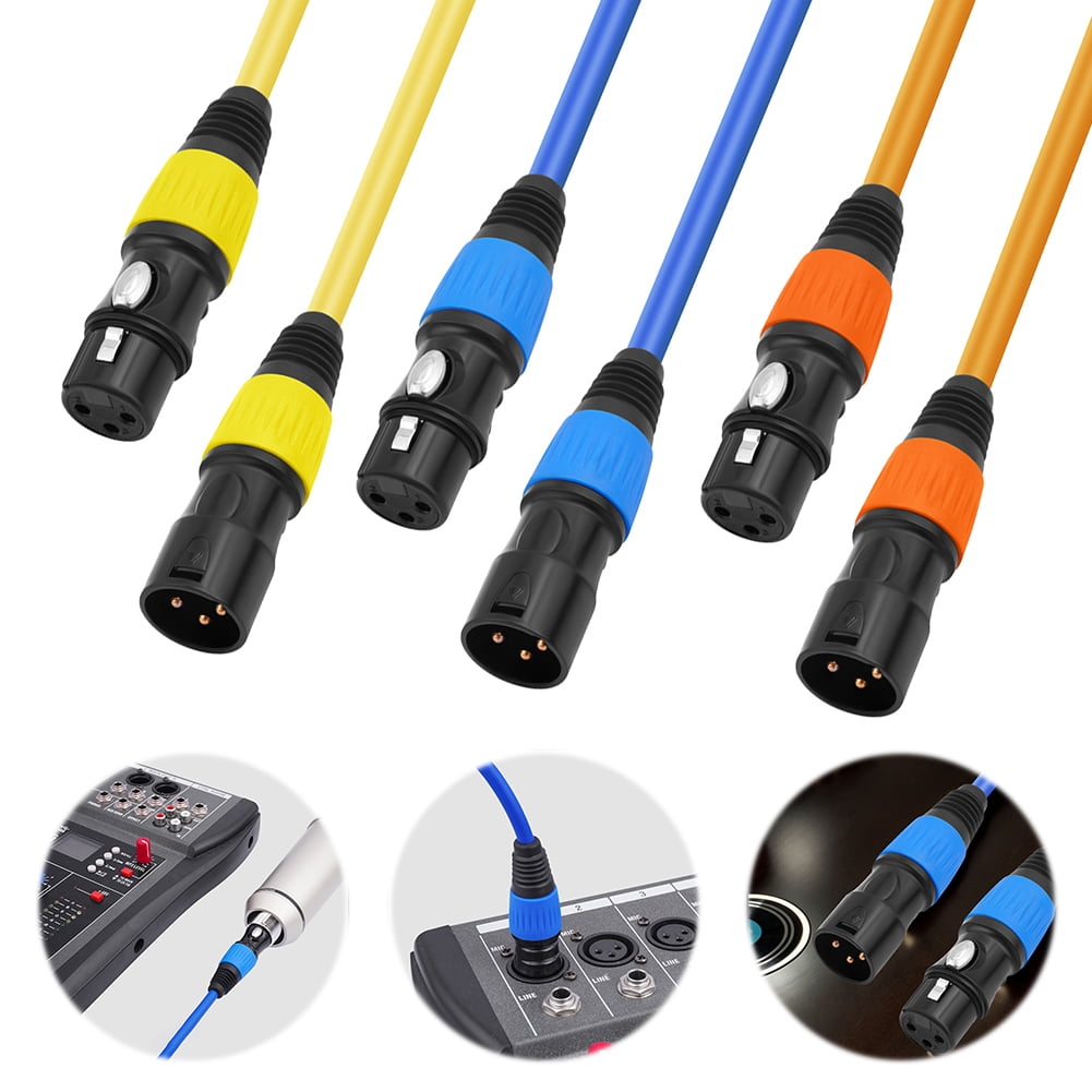 jixopn XLR Cable Male To Female 3 Pins Balanced XLR Microphone Cable