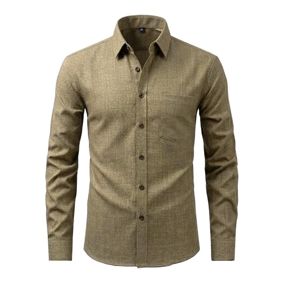 jjayotai Button down Shirts for Men Long Sleeve T Shirts Classic Fitted Shirt Fall Business Casual Shirts