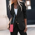 thumbnail image 1 of jjayotai Clearance Blazers for Women, 2024 Fashion Business Casual Button Notch Lapel Open Front Blazer Jacket Fall Winter Work Office Outwear, 1 of 8