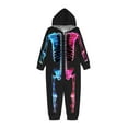 thumbnail image 1 of jjayotai Family Halloween Skeleton Pajamas, Funny Zipper Hooded Jumpsuit Matching Family Pjs Sleepwear, Suit for Kid/Boys or Girls, 1 of 1