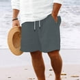 thumbnail image 1 of Vivianyo HD Fashionable Men's Casual Shorts Men Light Clothes Casual Solid Pocket Elastic Waist Straight Half Shorts Pants Sport Pants, 1 of 6