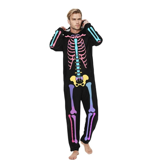 jjayotai Halloween Pajamas, Long Sleeved Family Matching Jumpsuit Romper Family Halloween Costumes Family Pajamas Matching Pjs, Suit for Men