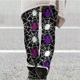 thumbnail image 1 of jjayotai Halloween Womens Leggings Pants Clearance Women's Fashion Halloween Spider Print Leggings Tummy Control Yoga Sport Stretchy Warm Thermal Pants, 1 of 6