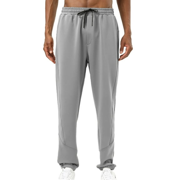 jjayotai Joggers for Men Big and Tall, Mens Joggers Sweatpants, Slim Fit Mens Athletic Jogger Pants with Pockets for Running Training Gray M