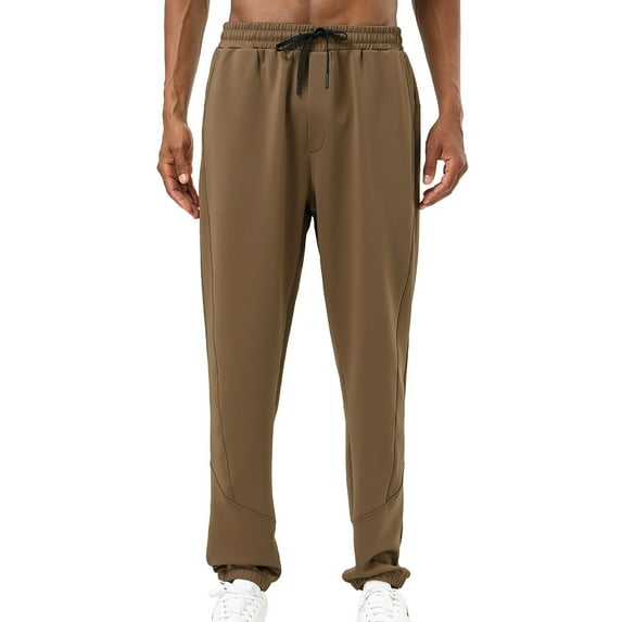 jjayotai Joggers for Men Big and Tall, Mens Joggers Sweatpants, Slim Fit Mens Athletic Jogger Pants with Pockets for Running Training Khaki M