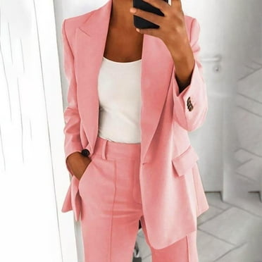 jjayotai Lightweight Linen Blazers for Women, Business Casual Plus Size Jacket Solid Color Cotton Button Breathable Suit Work Clothes S-5XL