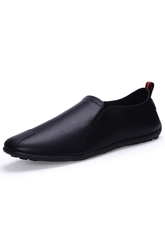 Men Shoes Clearance Sale Fashion Men Leather Casual Slip-On Breathable Driving Boat Shoes Dress Shoes Rollbacks