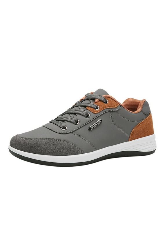 Men Shoes Clearance Sale Men'S Fashion Casual Lace Up Leather Sport Running Shoes Breathable Sneakers Rollbacks