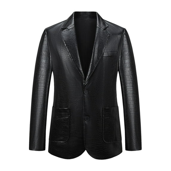 jjayotai Men's Business Blazer, Casual Sport Coat Lightweight Linen Two Buttons Suit Jackets Stylish Daily Suits Black XXL