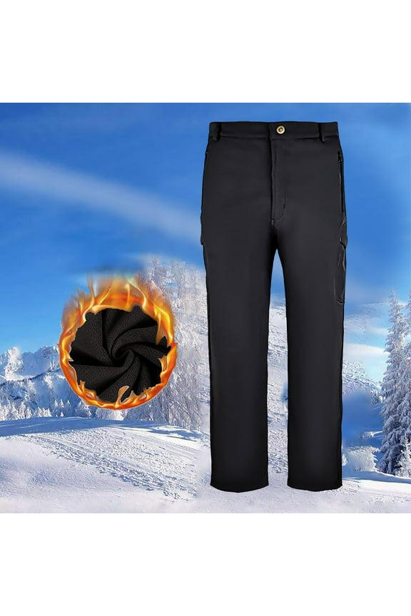 Men's Hiking Cargo Pants, Water Resistant Lightweight Quick Dry Breathable Work Trousers Ripstop Tactical Pants Black M
