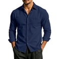 thumbnail image 1 of jjayotai Men's Oxford Shirt Long Sleeve Casual Button down Shirts Regular Fit Dress Shirts, 1 of 6