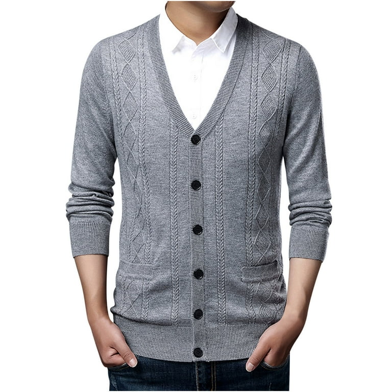 jjayotai Men's Sweater Vest, Classic V Neck Wool Blend Sweaters