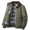 thumbnail image 1 of jjayotai Mens Coat Jacket Clearance Men's Fashion Casual Color Block Zipper Pockets Long Sleeve Hoodless Outwear, 1 of 5