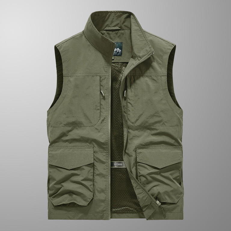 jjayotai Mens Coat Jacket Clearance Men's Sleeveless Quick-drying