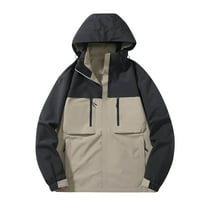 jjayotai Mens Coat Jacket Clearance Men's Spring And Charge Coat Thin Outdoor Mountaineering And Riding Windproof Work Coat