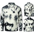 thumbnail image 1 of jjayotai Mens Sweater Tops Clearance Mens Stylish Tie Dye Print Sweaters Chunky Warm Fall Winter Knitted Jumpers Tops Soft Comfy Slim Fit Knitwear Pullover, 1 of 5