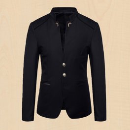 【SPERONE】24SS★ Minimal Two Button Blazer Man BASSO HOMME Beginning Spirit Slim Fit Wool Blue Blazer