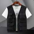 thumbnail image 1 of jjayotai Mens Tops Clearance Men's Lightweight Utility Summer Vest Jacket Outdoor Sports Photography Safari Fishing Travel Cargo Vest, 1 of 8