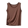 thumbnail image 1 of jjayotai Plus Size Tank Tops for Women Polka Dots Sleeveless Tops Crew Neck Shirts Summer Casual Basic Going out Tanks, 1 of 6
