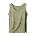 thumbnail image 1 of jjayotai Plus Size Tank Tops for Women Polka Dots Sleeveless Tops Crew Neck Shirts Summer Casual Basic Going out Tanks, 1 of 6