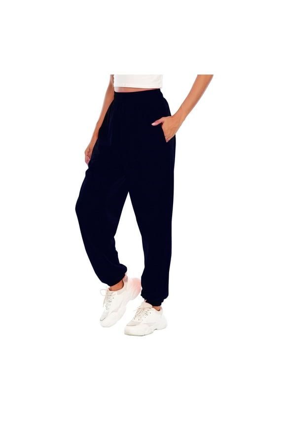 Plus Size Women Pants Clearance Women Sports Pants Trousers Jogging Sweatpants Jogger Pants Flash Picks Navy