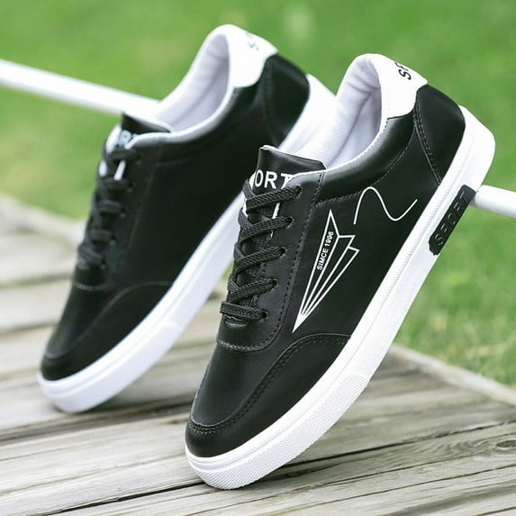 jjayotai Shoes for Men Men'S Leather Ultra-Light Sneakers Fashion Comfortable Casual Running Shoes Flash Picks