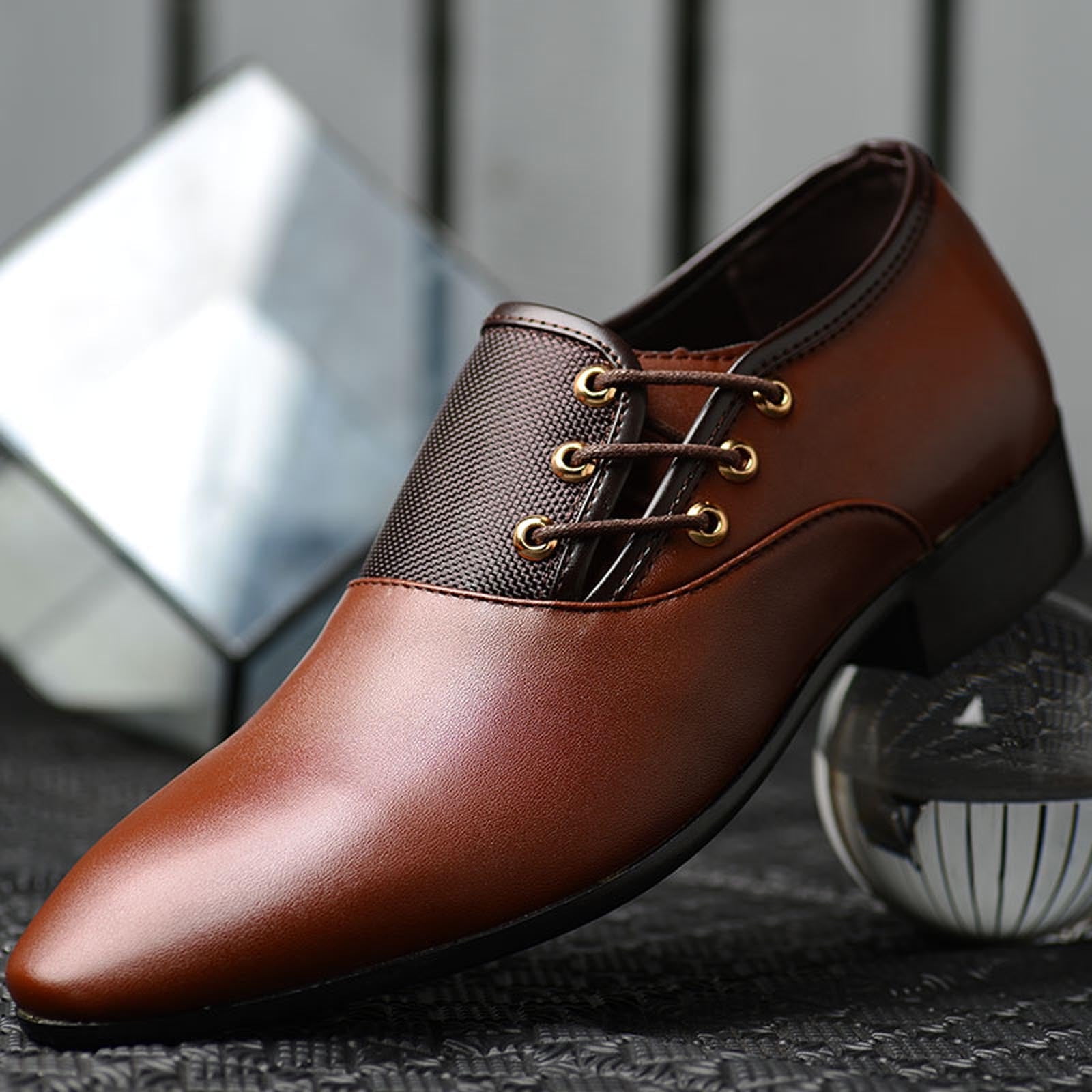 Pointed Leather Shoes Large Size Increased Lether Shoes Casual Shoes Business Men Leather Shoes main image 1