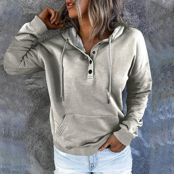 jjayotai Sweatshirts for Women, 2024 Plus Size Casual Cute Drawstring Hoodies Sweater Long Sleeve Pullover Tops Fall Clothes
