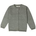 thumbnail image 1 of jjayotai Toddler Girl&boy Baby Infant Kids Autumn and Winter Sweater Candy Color Cardigan Solid Color Small Cardigan Children's Sweater Dark Gray 18-24 Months, 1 of 2