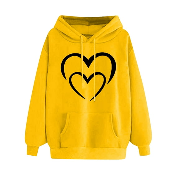 jjayotai Valentines Day Sweatshirt for Women, Oversized Love Heart Graphic Pullover Valentine's Long Sleeve Tops
