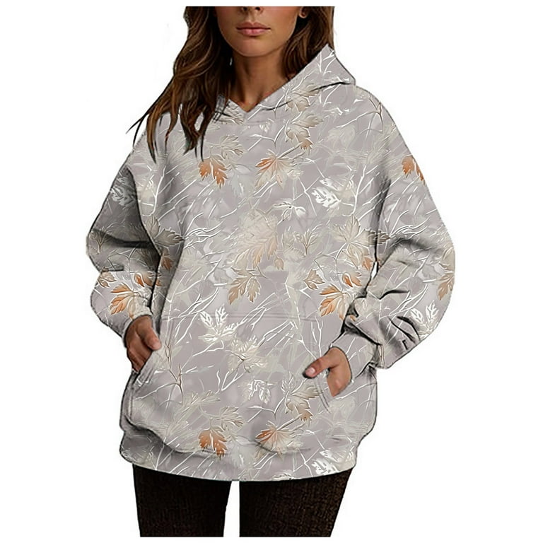 Long Sleeve Fleece Printed Hooded Sweatshirt Long Sleeve Fleece Printed Hooded Sweatshirt