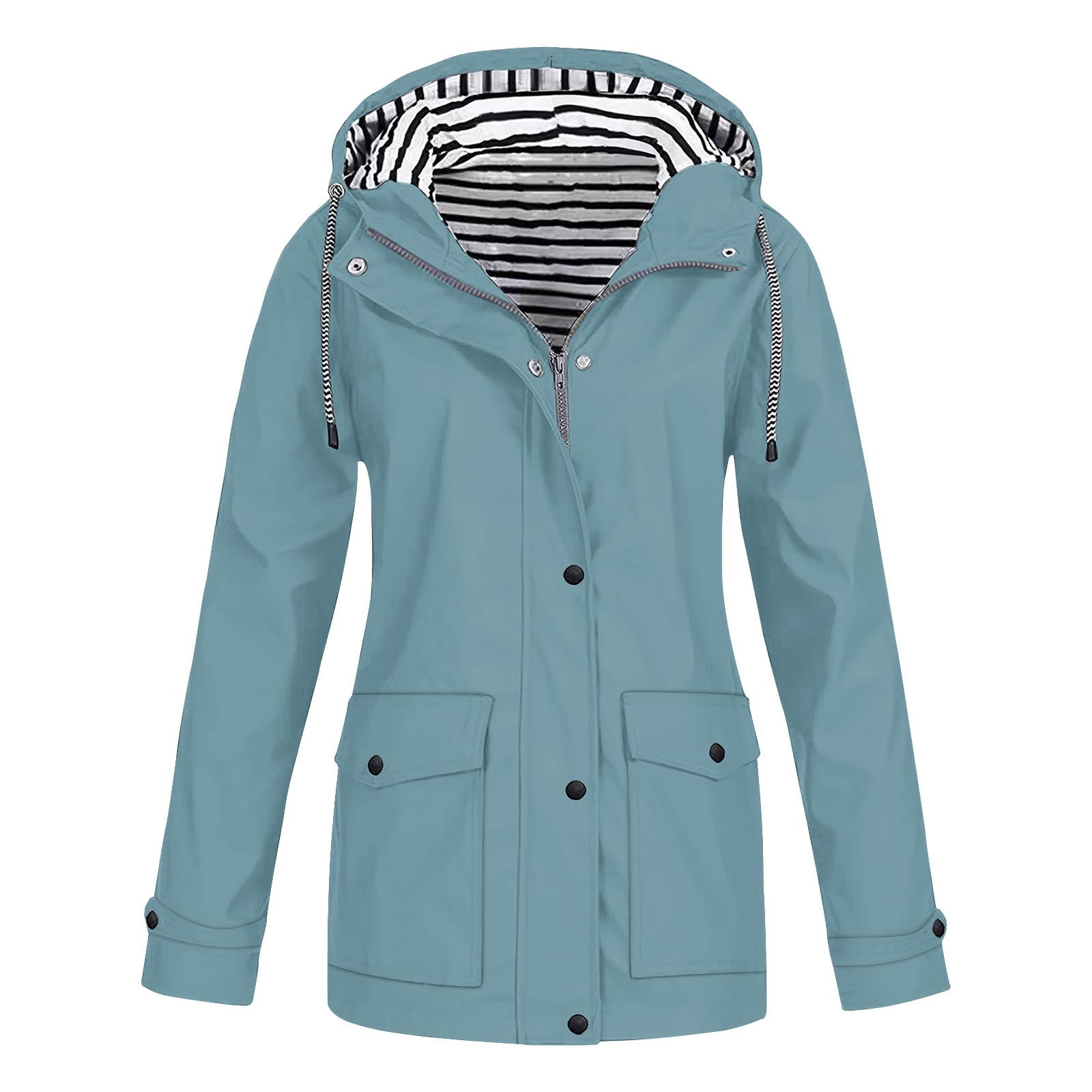 jjayotai Womens Rain Coat, Waterproof Active Outdoor Rain